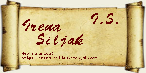 Irena Šiljak vizit kartica